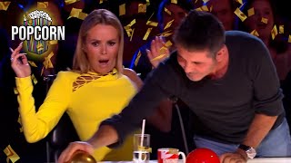 SIMON COWELLS Golden Buzzer Auditions On Britains Got Talent [upl. by Anaihs]