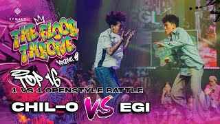 ChilO vs Egi  TOP 16 Openstyle Battle  The Floor Throne Vol 9 [upl. by Schonfeld]