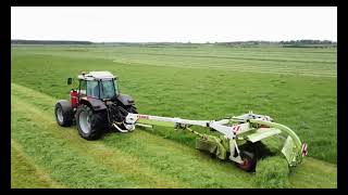 Massey Ferguson 8130 Mowing Grass in North Antrim [upl. by Wilmette]