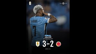 COMENTARIO  Fecha 11 Eliminatorias 20242025 Uruguay 32 Colombia [upl. by Llenrub]