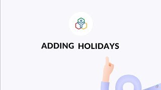 Howto videos Adding holidays in Zoho People [upl. by Trebornhoj]