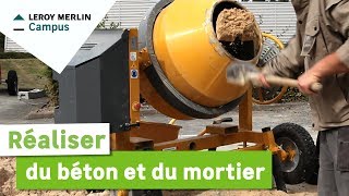 Comment réaliser du béton et du mortier  Leroy Merlin [upl. by Legnaesoj320]