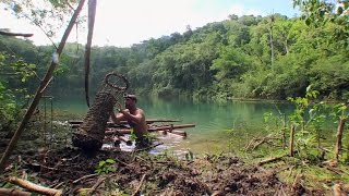 Termite Nest Fishing Mayan Style  MAROONED WITH ED STAFFORD 2 [upl. by Annwahs]