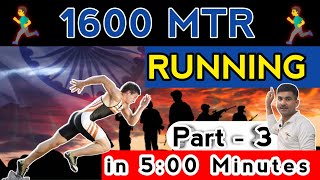 1600 mtr running  1600 meter running in 5 minutes  Part 3 1600mtr army [upl. by Eelarbed378]