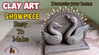 Clay art  Beautiful Showpiece  For Home Decoration Learn Step By Step  Terracotta [upl. by Raymond]