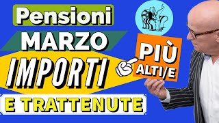 PENSIONI 👉 MARZO NUOVI IMPORTI NETTI 2024 amp TRATTENUTE PiU ALTE❗️ [upl. by Nalaf]