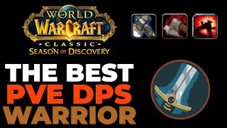 THE BEST Warrior PvE DPS Build Season of Discovery  World of Warcraft [upl. by Alroy]