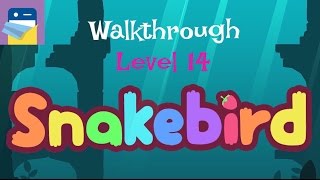 Snakebird Level 14 Walkthrough amp iOS iPhone 6S Gameplay by Noumenon Games [upl. by Elijah]