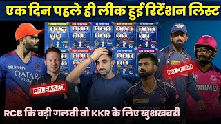 IPL 2025 Retention  Big Change in 4 Teams Retention  Big News for KKR CSK RCB [upl. by Hewet612]