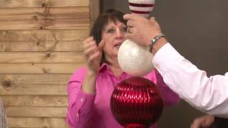 How to make Ornament Topiaries Good Day Tri cities with Liz Bushong [upl. by Ahsytal]