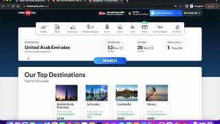 How to apply for UAE tourist visa  Dubai Visa  Documents required  Form Filling  Makemytrip [upl. by Prissie]