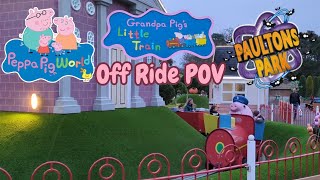 Grandpa Pigs Little Train Off Ride POV Halloween Spooktacular 2024 Peppa Pig World at Paultons Park [upl. by Dituri901]