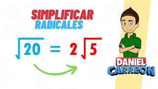 COMO SIMPLIFICAR RADICALES Super facil  Para principiantes [upl. by Hterag421]