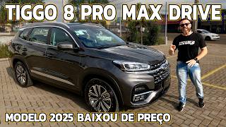 TIGGO 8 PRO MAX DRIVE 2025  Mais Completo Surpreende Custando R179990 [upl. by Enyleve242]