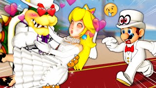 Peach Chooses Bowser Over Mario in a Surprising Wedding Twist  Mario Roblox [upl. by Nedyarb]