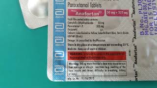 Anafortan Tablets Uses in Hindi  Camylofin dihydrochloride and Paracetamol Tablets [upl. by Lizbeth]