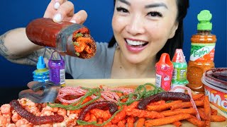 TikTok VIRAL FOODS CHAMOY PICKLE ASMR EATING SOUNDS LIGHT WHISPERS  SASASMR [upl. by Col]