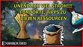 RESSOURCEN STROH NITRAT FOSSILER KNOCHENSTAUB UVM  ENSHROUDED GUIDE TIPPS UND FUNDORTE [upl. by Dnalyk]