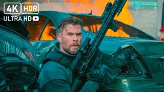 Every Explosive Fight Scene from Extraction 2  4K HDR  2024 Action Spectacle  Movie Review [upl. by Juditha]