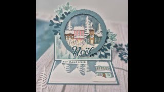 Live 22 oct  Yuletide village StampinUp  carte boule à neige [upl. by Druce]