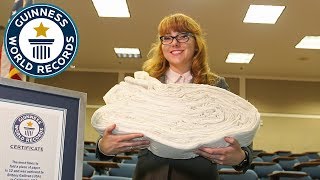 How many times can YOU fold a piece of paper  Guinness World Records [upl. by Magen]