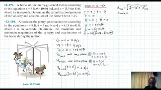 12–180 Kinematics of a Particle Chapter 12 Hibbeler Dynamics Benam Academy [upl. by Arihaj]