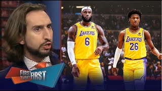 FIRST THINGS FIRST Nick Wright reacts LeBron amp Bronny to be 1st fatherson duo to play at same time [upl. by Leuqar850]