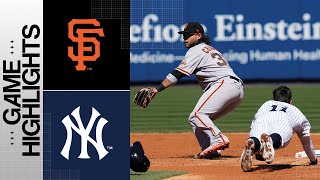 Giants vs Yankees Game Highlights 33023  MLB Highlights [upl. by Acirretal869]