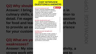 Chef Interview Questions and Answers  Chef Job Interview Questions and Answers [upl. by Alphonsine457]