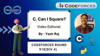 C Can I Square Codeforces Round 918 Div 4  Codeforces  DCC NITA [upl. by Sherr]