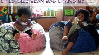 How to Make a Bean Bag Chair Child Size [upl. by Udelle]