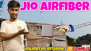 घर में Jio Airfiber लग गया ☺️ Internet चला के मजा आ रहा है 🫣  Unlimited Internet🛜Consistent 30Mbs [upl. by Aekerly732]