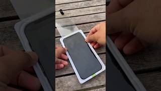 Installation l Belkin UltraGlass 2 Screen Protector iphone15 iphone15promax screenprotector [upl. by Euhc]