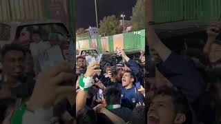 Roberto Firmino swarmed by young fans in Saudi [upl. by Tengler]