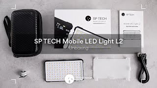 SP TECH Mobile LED Light L2 – Unboxing [upl. by Alleciram]