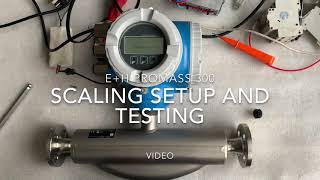 EH PROMASS 300 Scaling Setup amp Testing [upl. by Wadlinger]