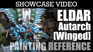 Pro Painted Eldar Swooping Hawk Autarch Warhammer 40k Showcase  HD Images and Video [upl. by Yetnruoc]