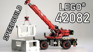 LEGO 42082 Review  Rough Terrain Crane  LEGO Technic 42082 Speedbuild  42082 LEGO Speed Build [upl. by Aihsakal18]