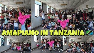 THE BEST AMAPIANO Dance Class 2024 In Tanzania 🇹🇿 [upl. by Zehcnas]