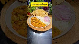 Matar Mushroom Masala  Matar Mushroom Curry Recipe  Mushroom Matar Recipe shorts [upl. by Nytnerb523]