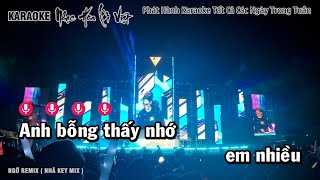 Karaoke Ngỡ Remix Quang Hà  Nhã Key Mix Beat Fm  130 BPM [upl. by Tolkan115]