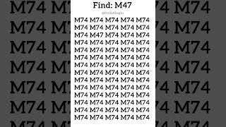 Very attentive people can spot M47 within a glance puzzles oddoneout brainteasers 1k 500k [upl. by Llerdnam]