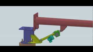 Motorized Self Raising Wind Turbine Tower  Nonhydraulic Tilt up Tower [upl. by Nerag135]