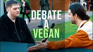 Meat Eater Decides to Challenge Vegan Activist [upl. by Siegfried]