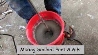 Expansion joint sealant application [upl. by Lisabeth]