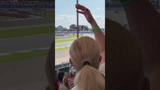 Silverstone F1 GP 2021  Verstappen amp Hamilton Crash Into Copse Corner  Spectator View Crowd Cheer [upl. by Ahsitam]