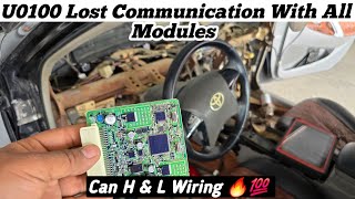 U0100  U0129 Lost Communication With All Modules  Can L amp H Wiring Solution [upl. by Ahders954]