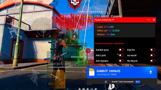 PAINEL AIMBOT  👻 PAINEL XIT PURO IPHONEANDROID HEADTRICK 100 HS✅☠️scarlet android regedit mobile [upl. by Metsky]