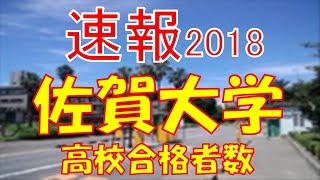 【速報】佐賀大学 2018年平成30年 合格者数高校別ランキング [upl. by Sarchet769]