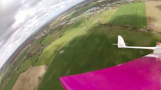 TMAC Epsilon 35m Rc glider  Rear Facing Camera 14  Multiple attempts at landing [upl. by Shing]